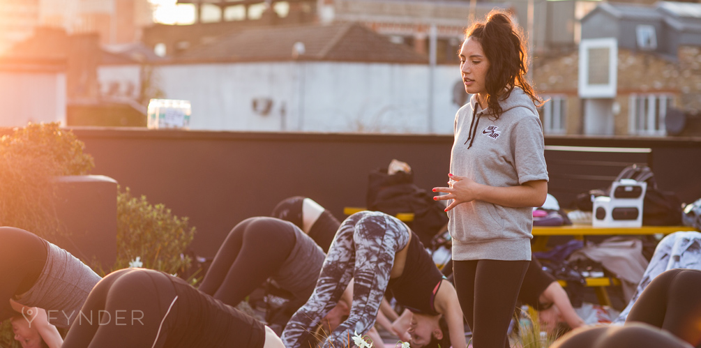Yoga Class on London Rooftop
